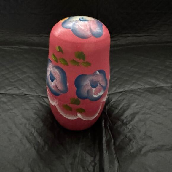 VTG Hand-painted Matryoshka Russian Wood Nesting Dolls Set of 5 - Picture 6 of 15